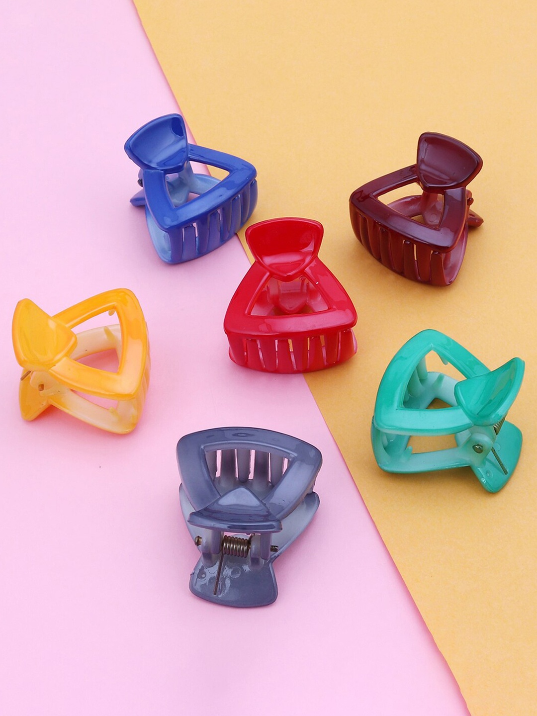 Sukkhi Women Set of 6 Claw Clips, Blue