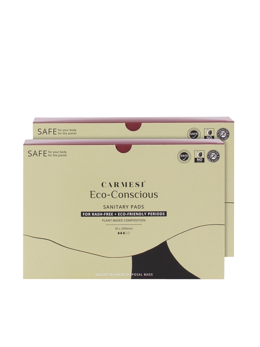 

CARMESI Women White Eco-Conscious Large Sanitary Napkins