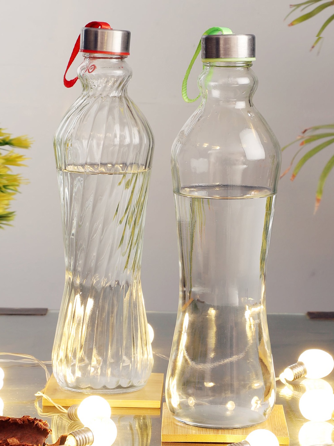 

ceradeco Set Of 2 Assorted Fridge Water Bottles 1000 ml