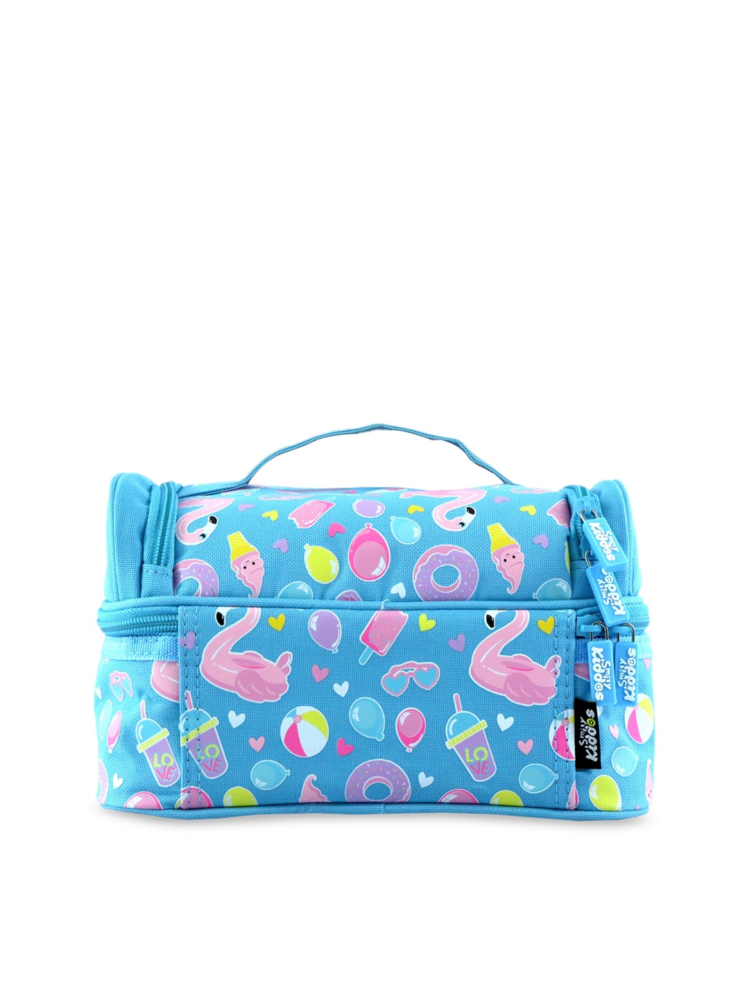 

Smily Kiddos Kids Blue & Pink Swan Theme Printed Smily Dual Slot Lunch Bag