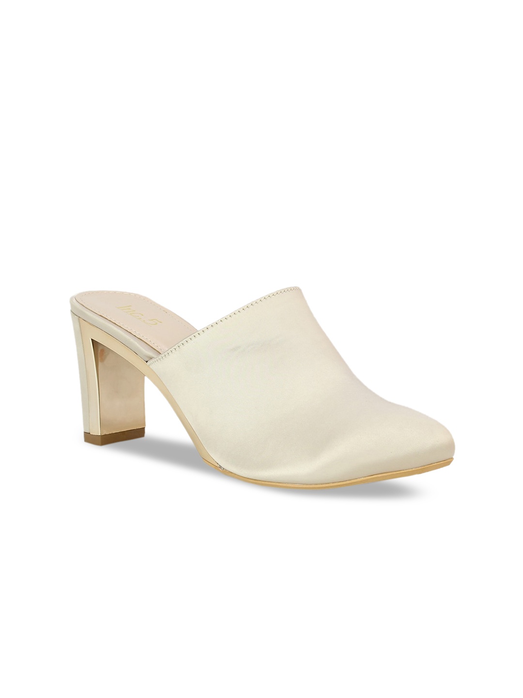 

Inc 5 Gold-Toned Block Mules
