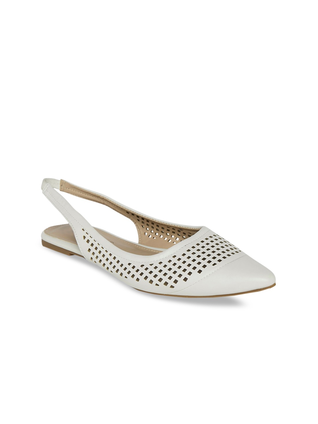 

Forever Glam by Pantaloons Women Grey Ballerinas with Laser Cuts Flats