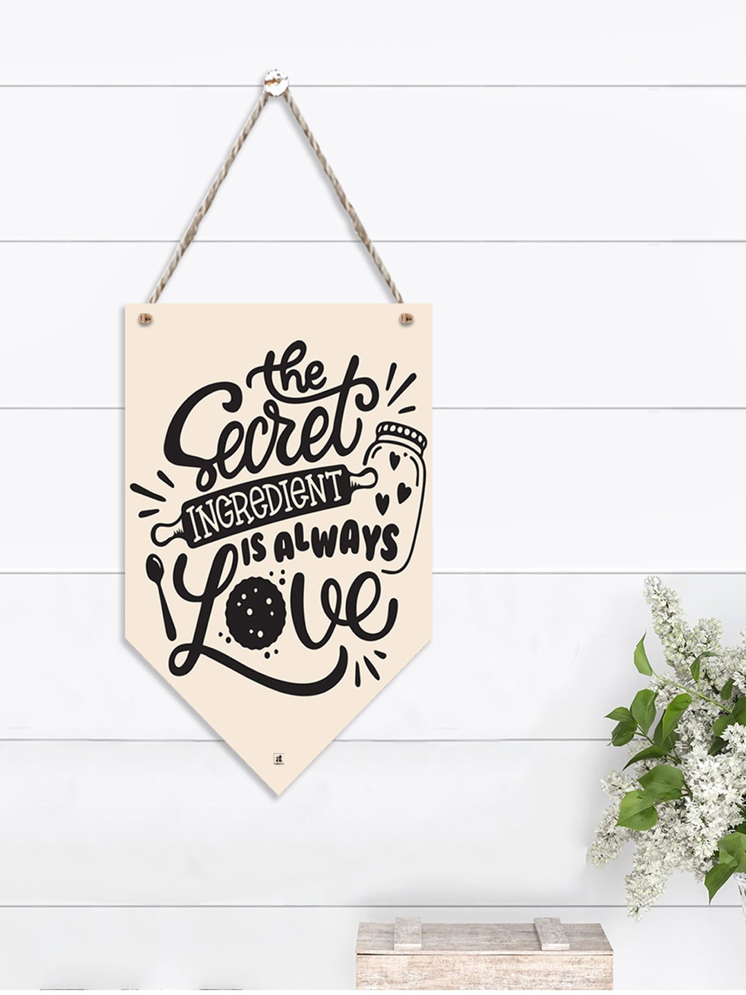 

Art Street Black & Cream The Secret Ingredient Is Always Love Wall Decor