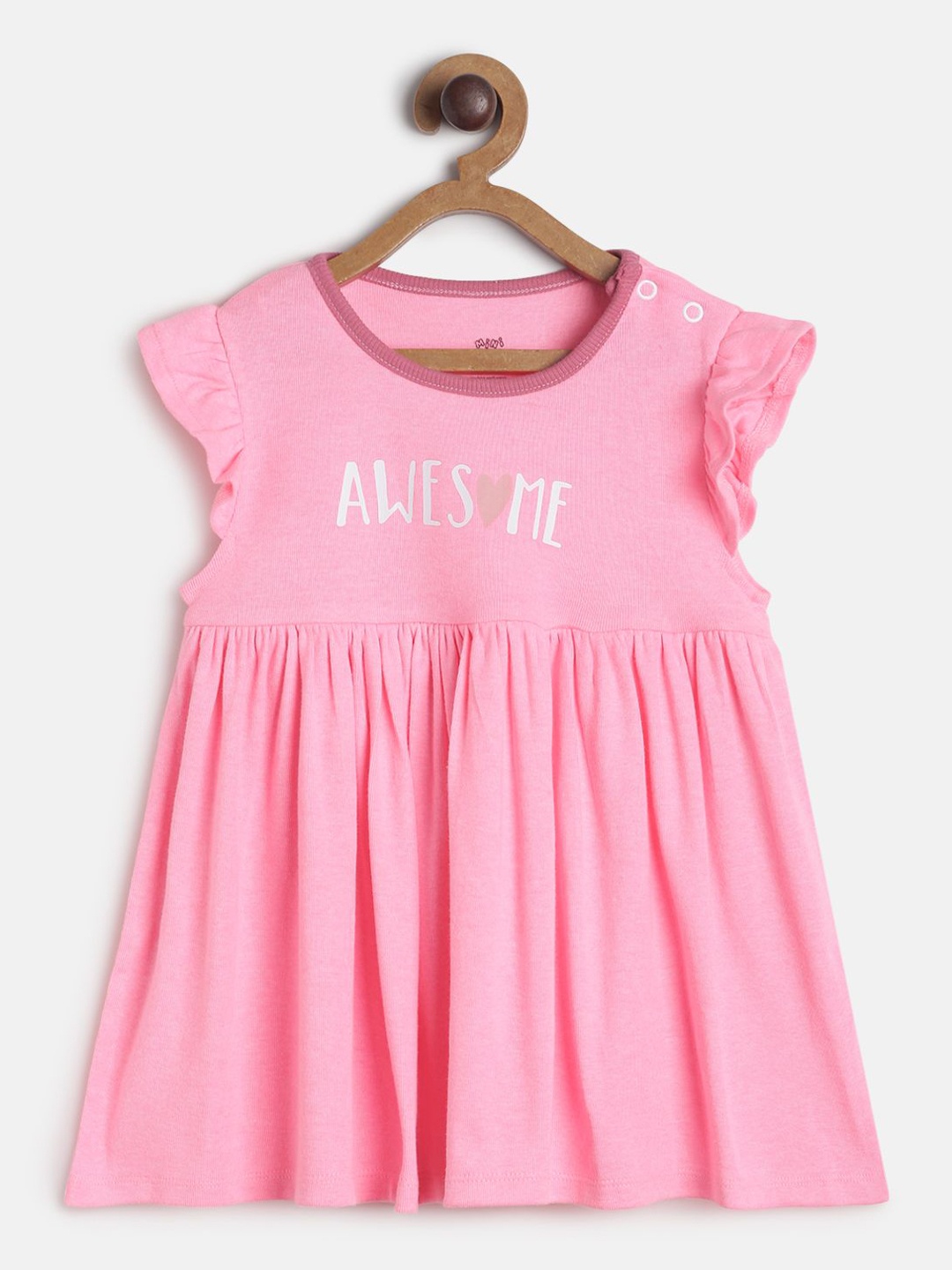 

MINI KLUB Pink Striped A-Line Dress