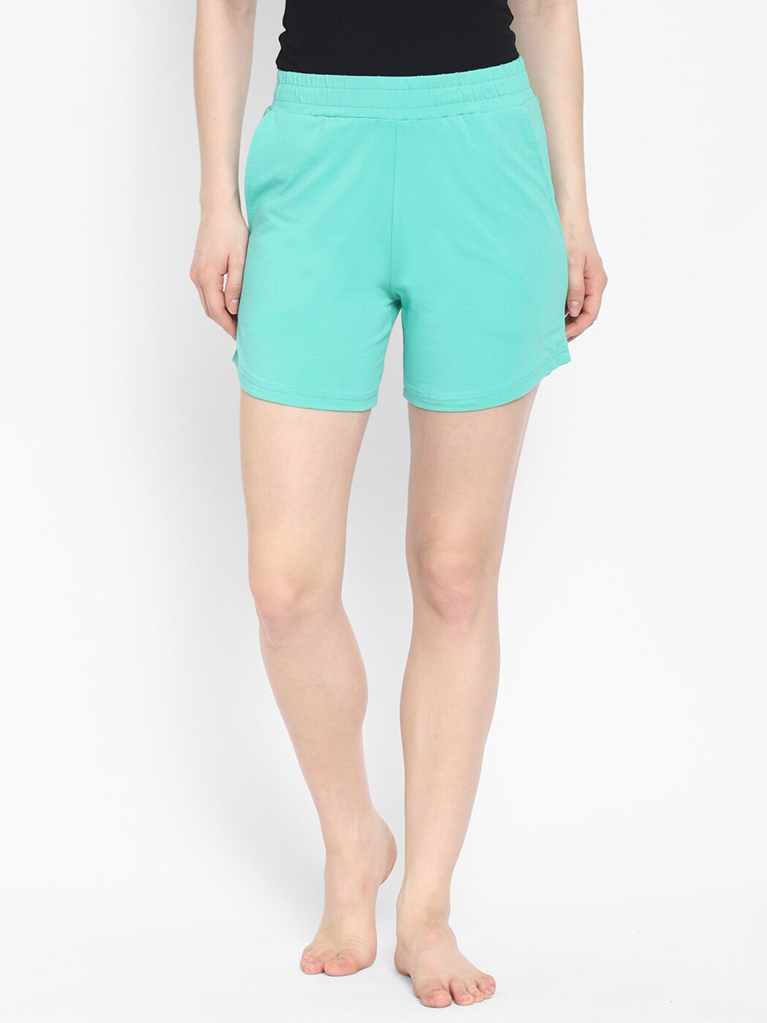 

COASTLAND Women Sea Green Lounge Shorts