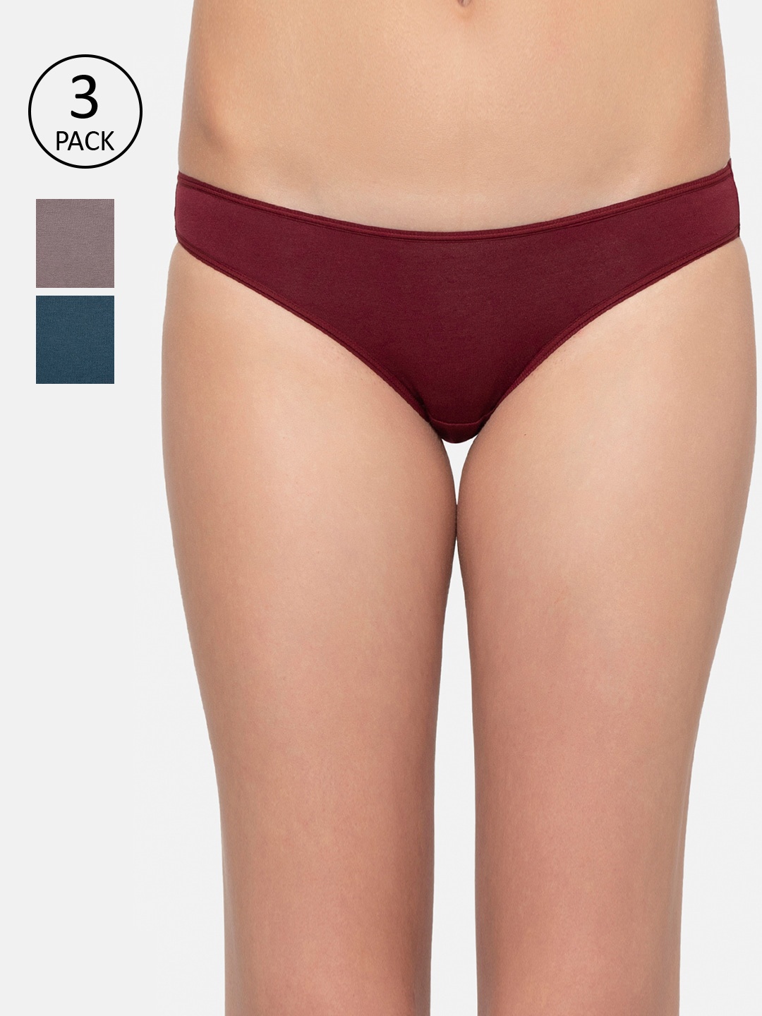 

Triumph Stretty Cotton 80 Medium Coverage Mini Brief - Pack of 3, Assorted