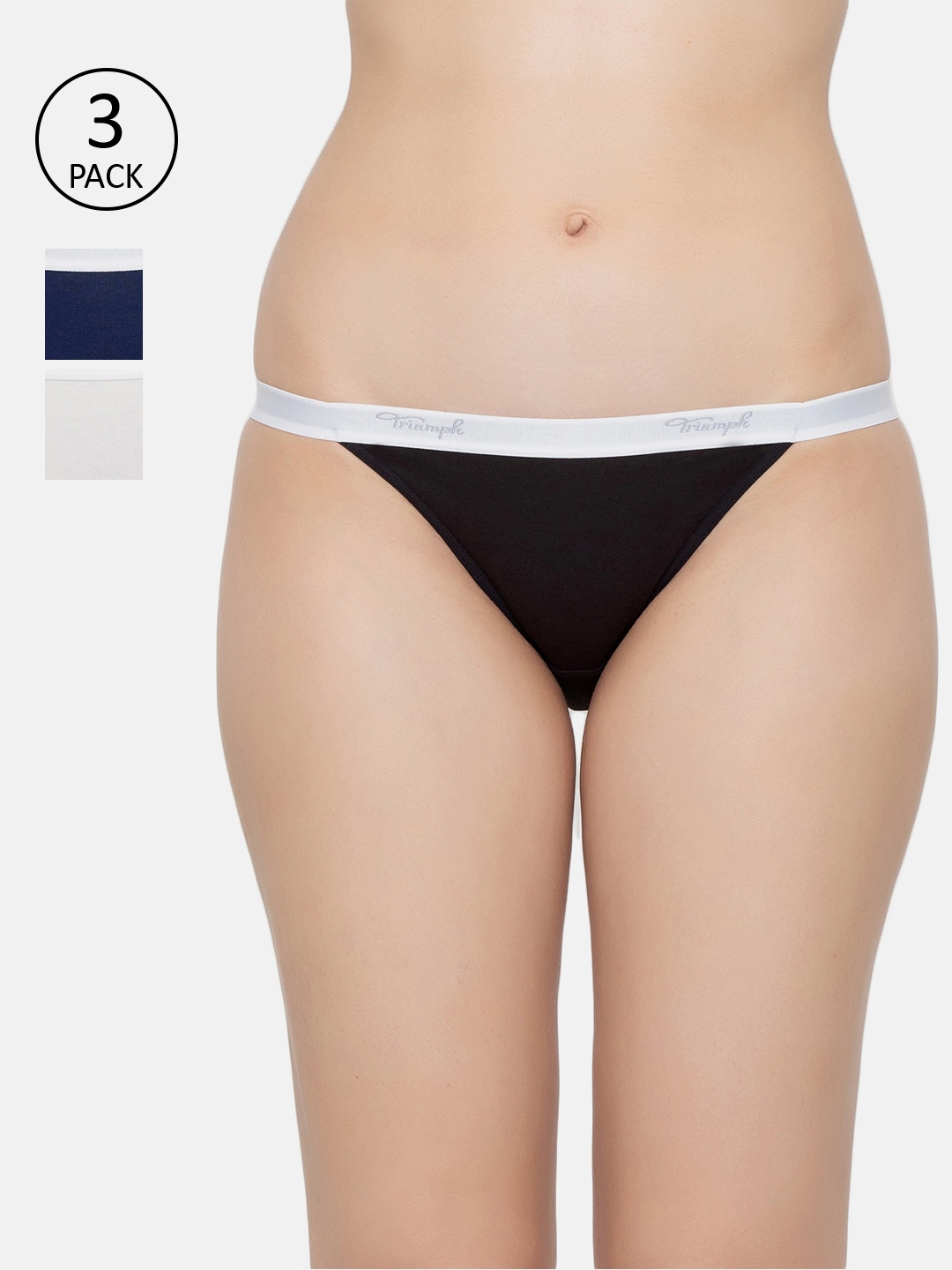 

Triumph Pack of 3 Stretty Cotton 141 Everyday Comfort Tanga Brief, Assorted
