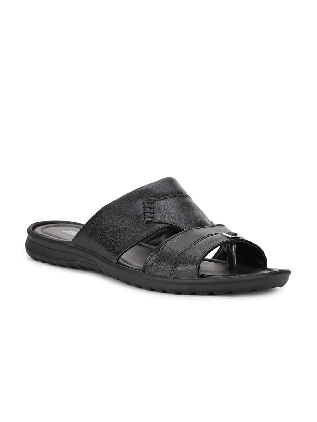 

Bata Men Black Comfort Sandals