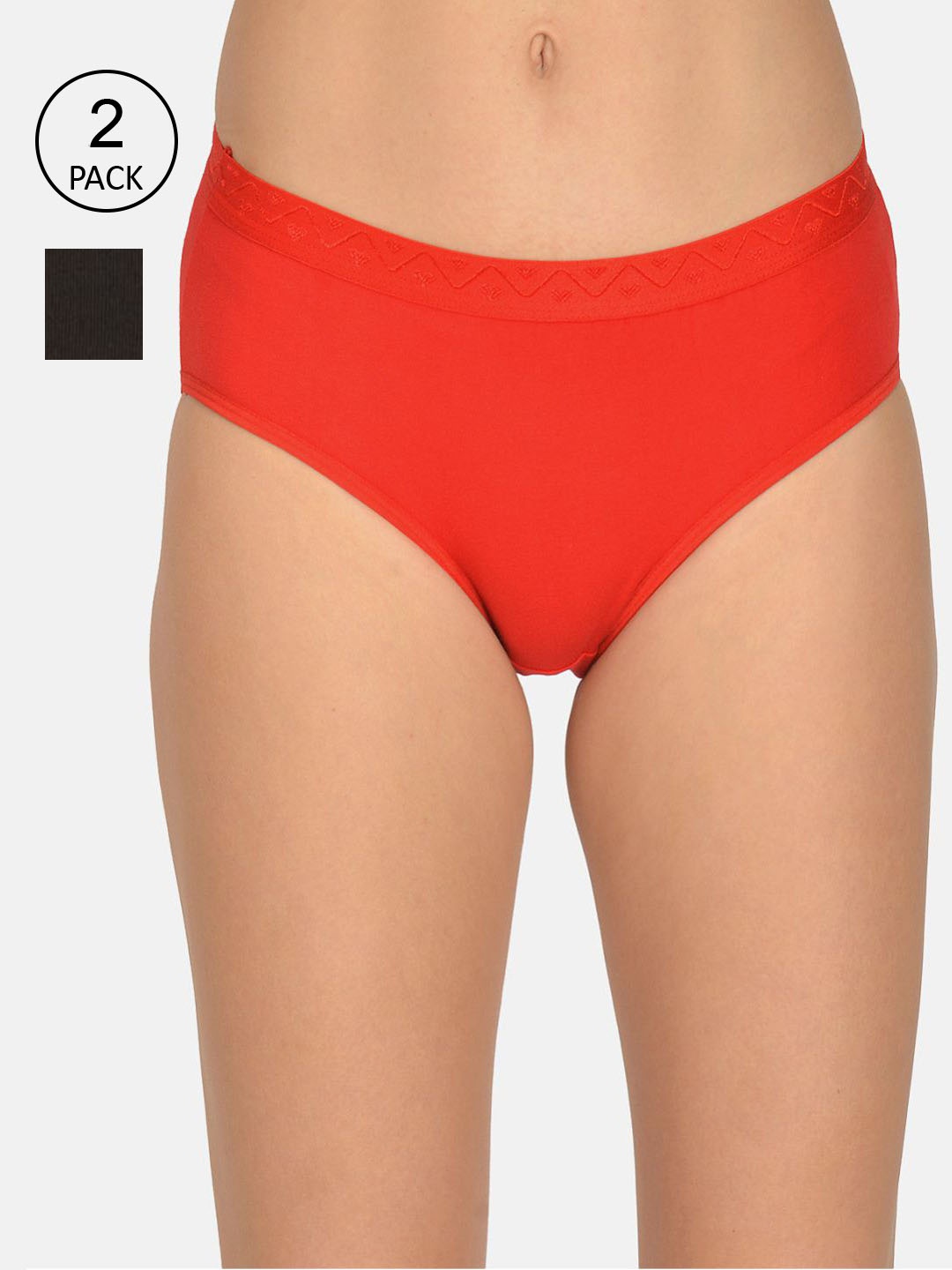 

mod & shy Women Pack Of 2 Assorted Hipster Briefs-MU138140