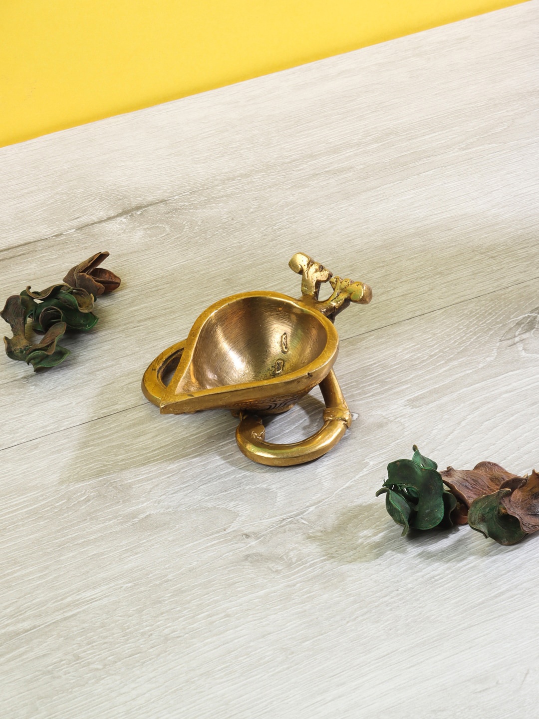 Aapno Rajasthan Brown Ancient Style Brass Diya