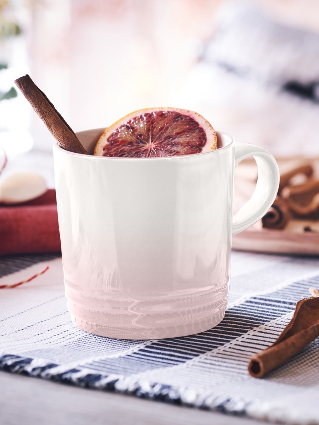 

Le Creuset Pink & White Colourblocked Juice Glass