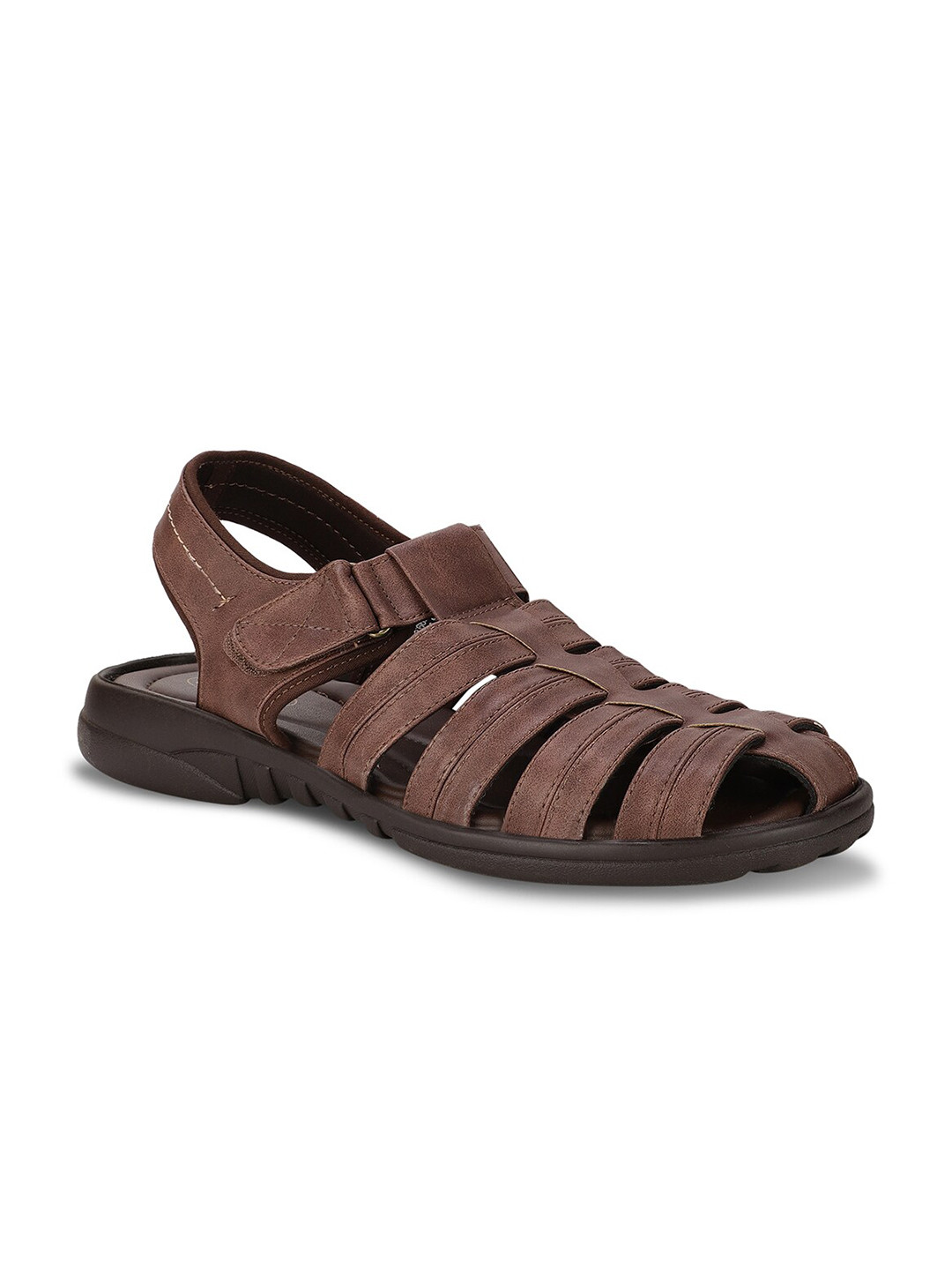 

Bata Men Brown Fisherman Sandals