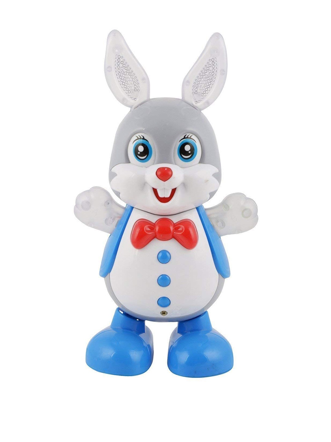 

SWADESI STUFF Unisex-Kids Multicolor Dancing Rabbit Toy, White