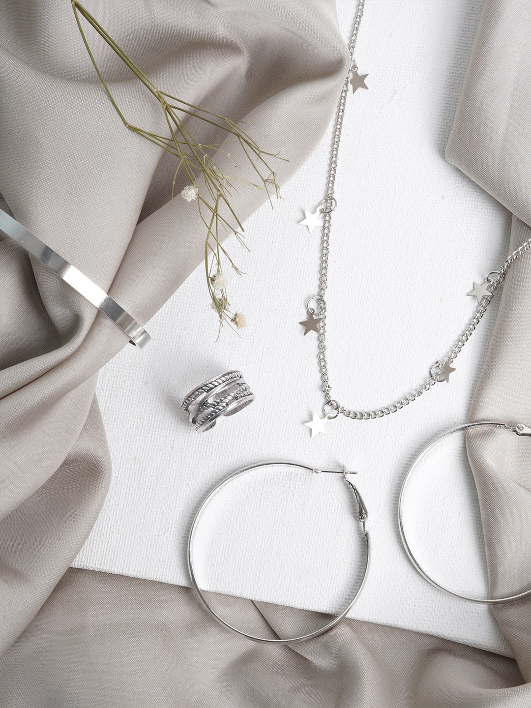 

JOKER & WITCH Silver-Toned Plata Jewellery Set