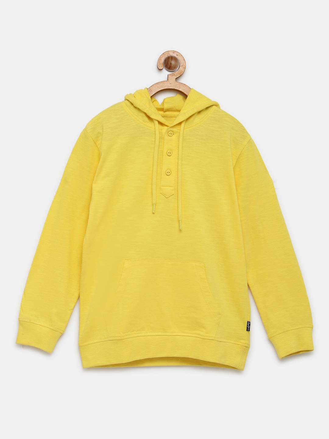 

Pepe Jeans Boys Yellow Hooded Sweatshirt