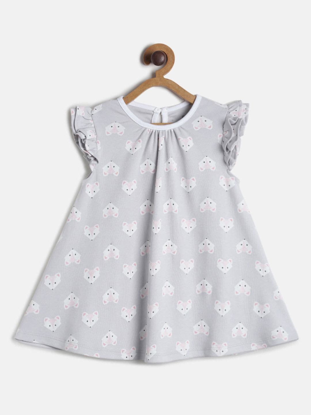 

MINI KLUB Kids-Girls Grey A-Line Dress