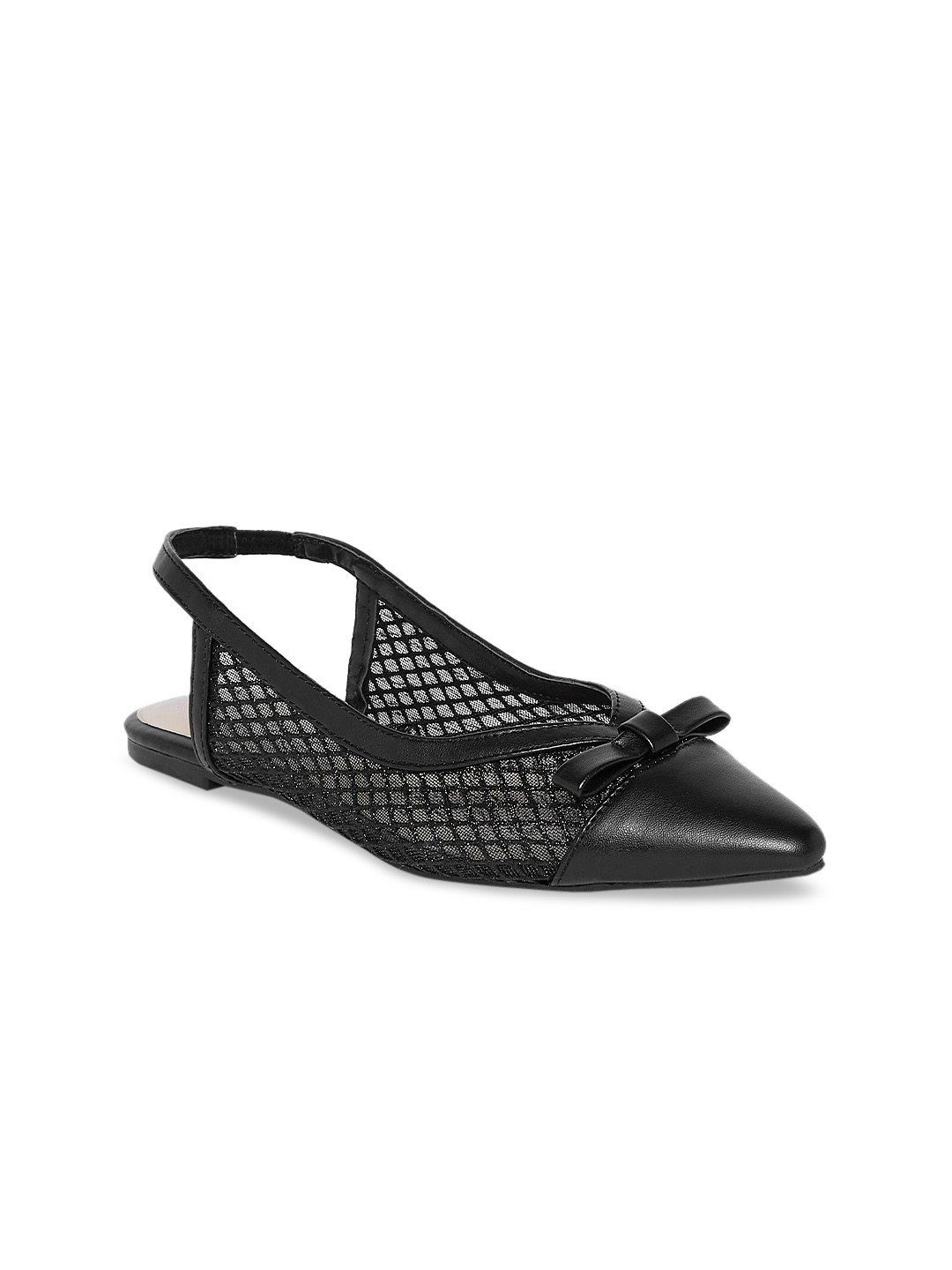 

Forever Glam by Pantaloons Women Black Ballerinas with Bows Flats
