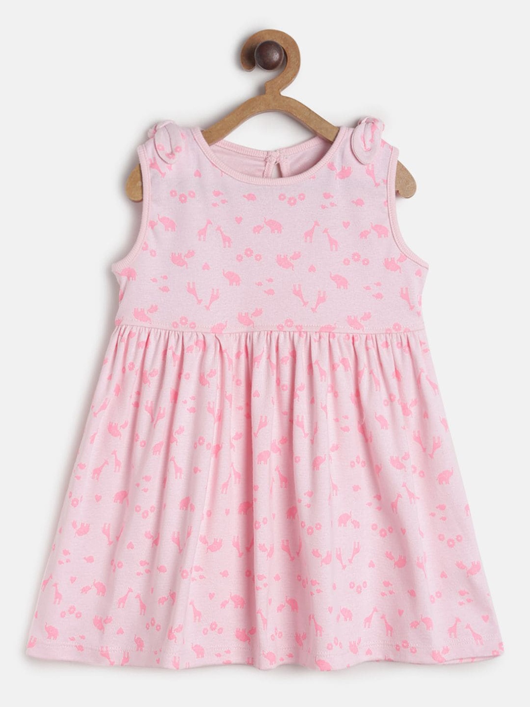 

MINI KLUB Girls Pink Printed A-Line Dress