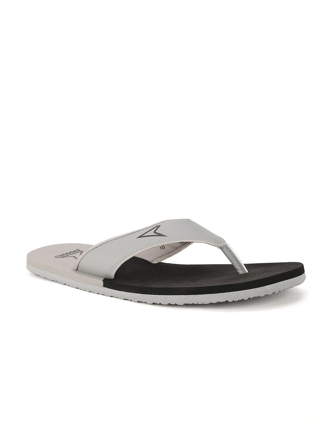 

Power Men Grey & Black Colourblocked Thong Flip-Flops