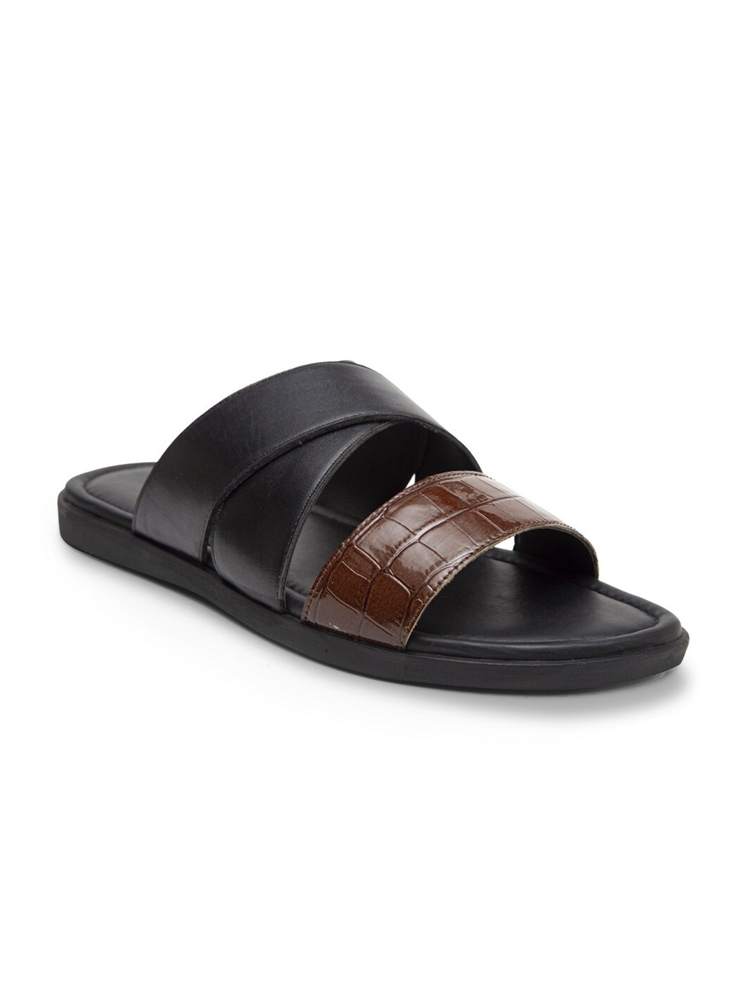 

BEAVER Men Brown & Black Comfort Sandals