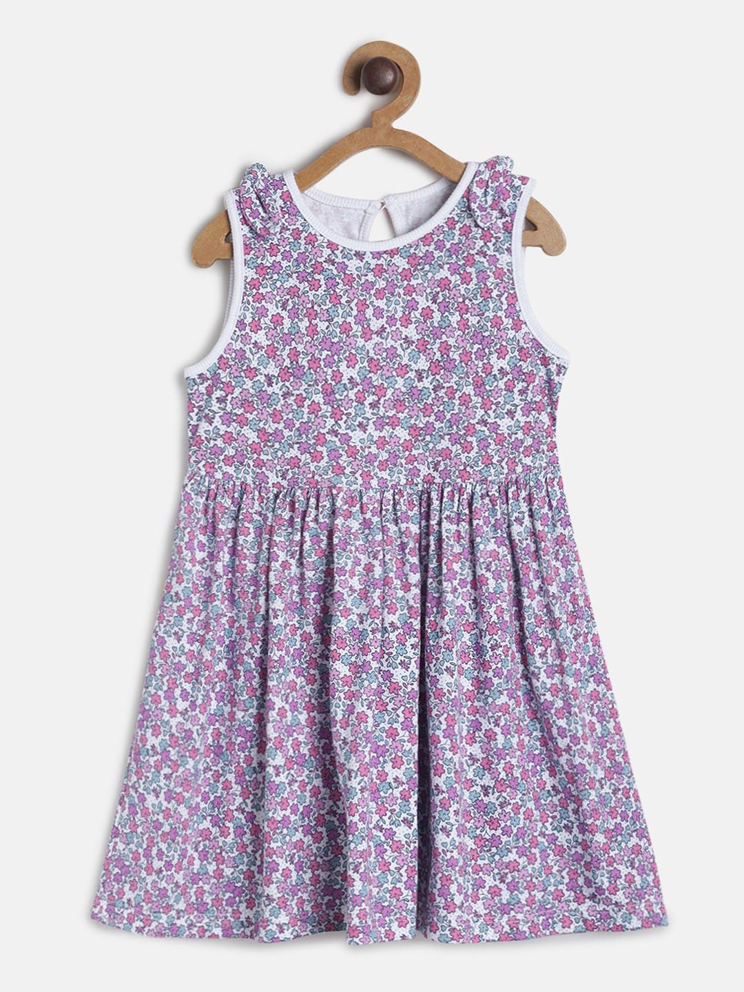 

MINI KLUB Girls Multi coloured Floral Sleeveless Dress, White