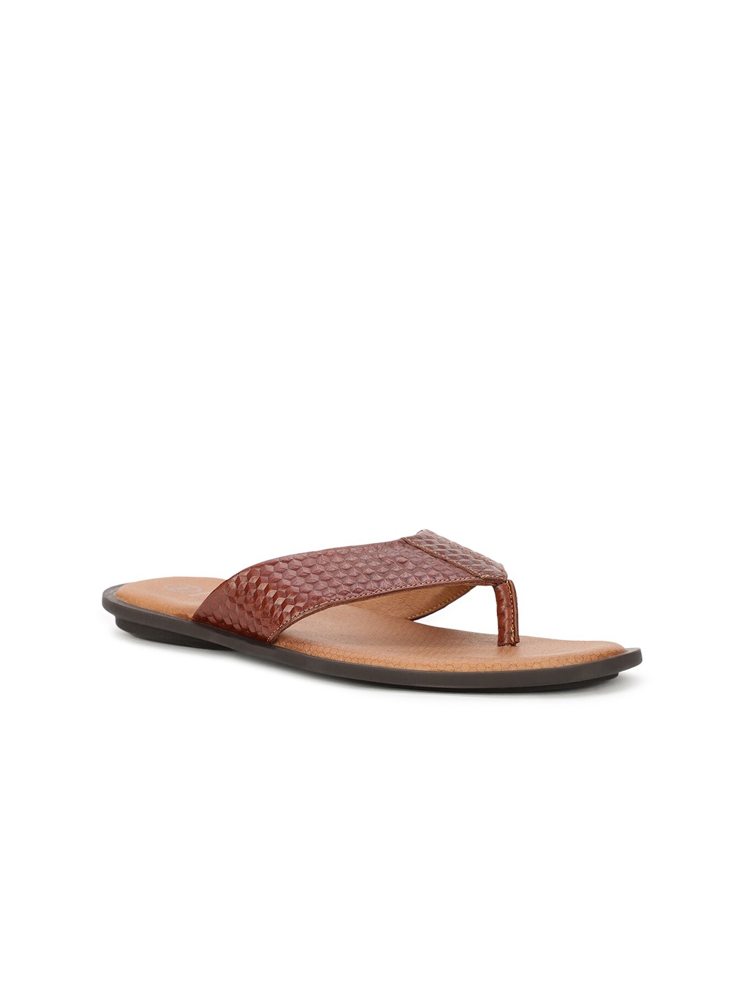 

Hush Puppies Men Brown Leather Comfort Sandals