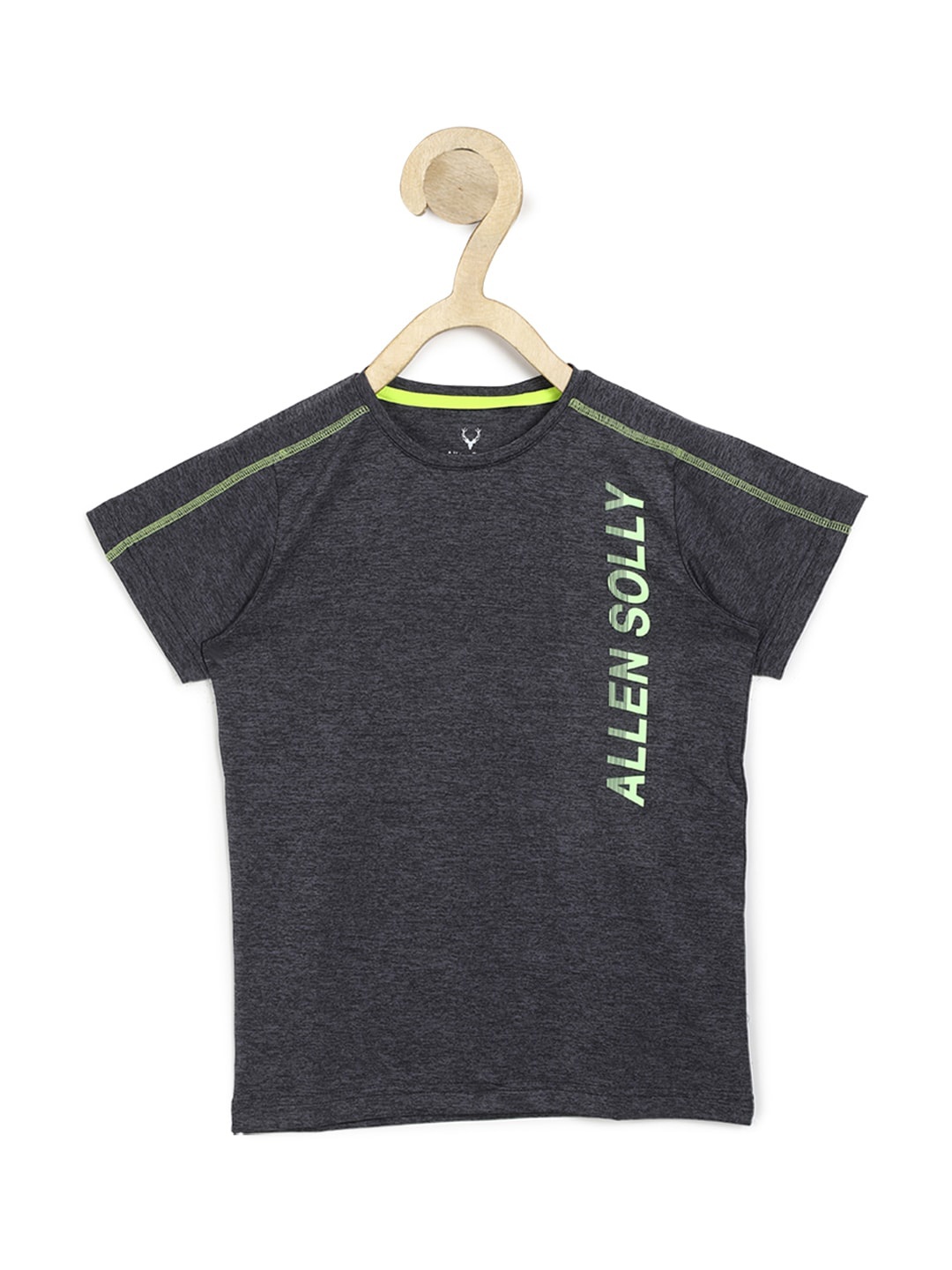 

Allen Solly Junior Boys Grey Brand Logo Printed T-shirt