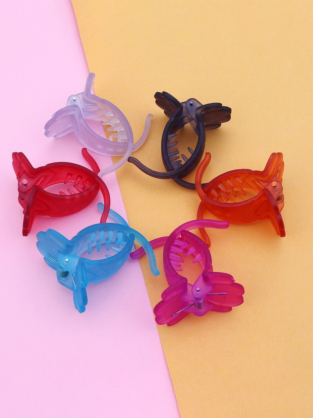 

Sukkhi Women Multicolour Set of 6 Claw Clip, Multi