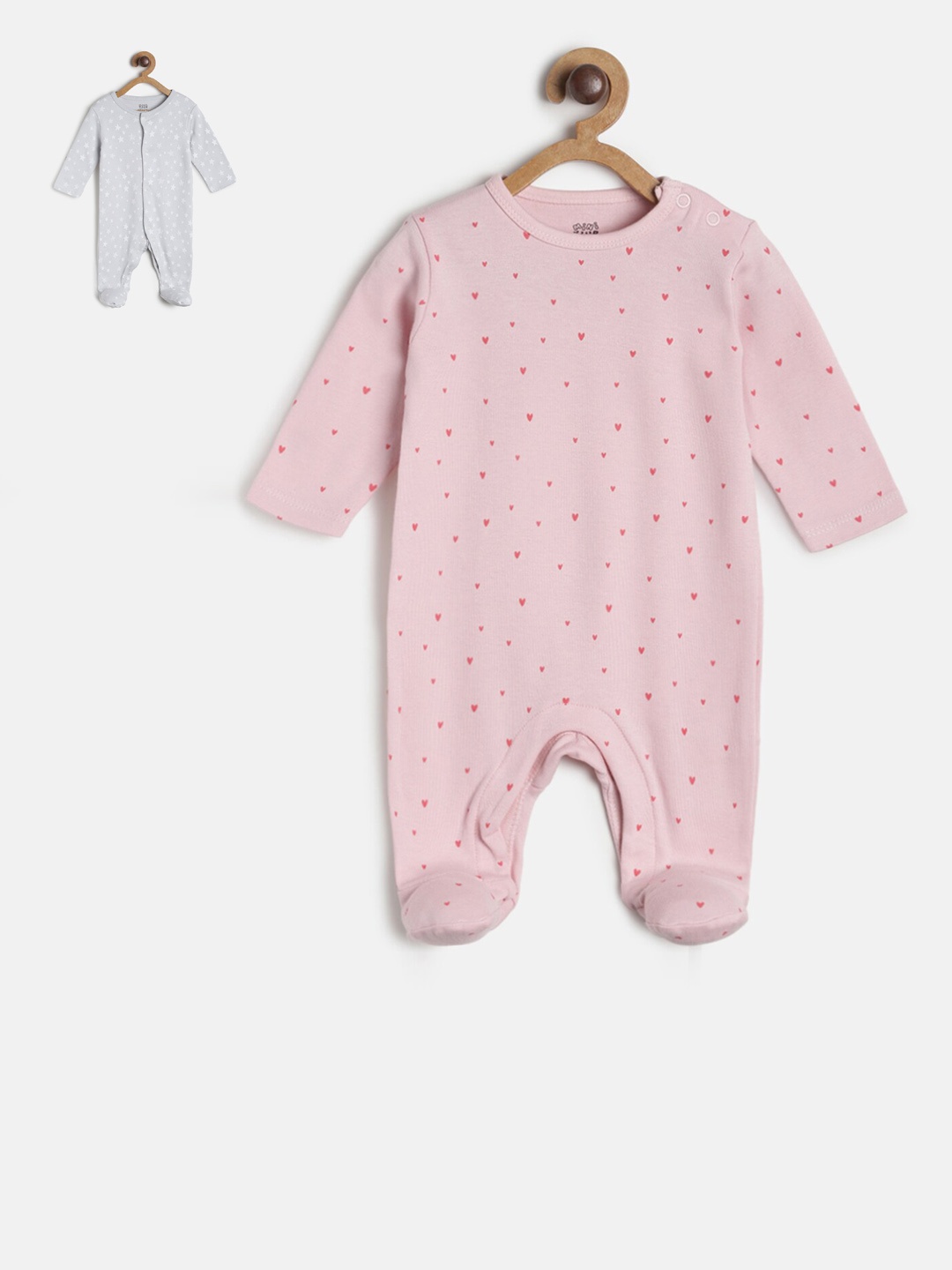 

MINI KLUB Girls Multi Pack of 2 Printed Sleep Suit