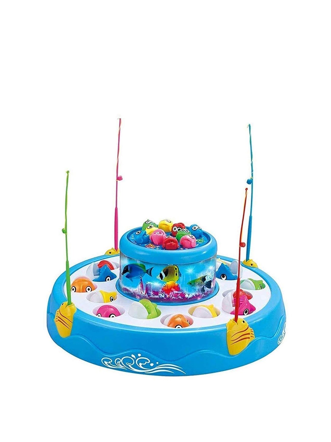 

SWADESI STUFF Kids Blue & White Fishing Game