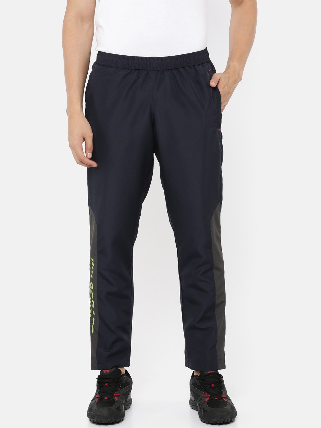 

Wildcraft Men Navy Blue Solid Track Pants