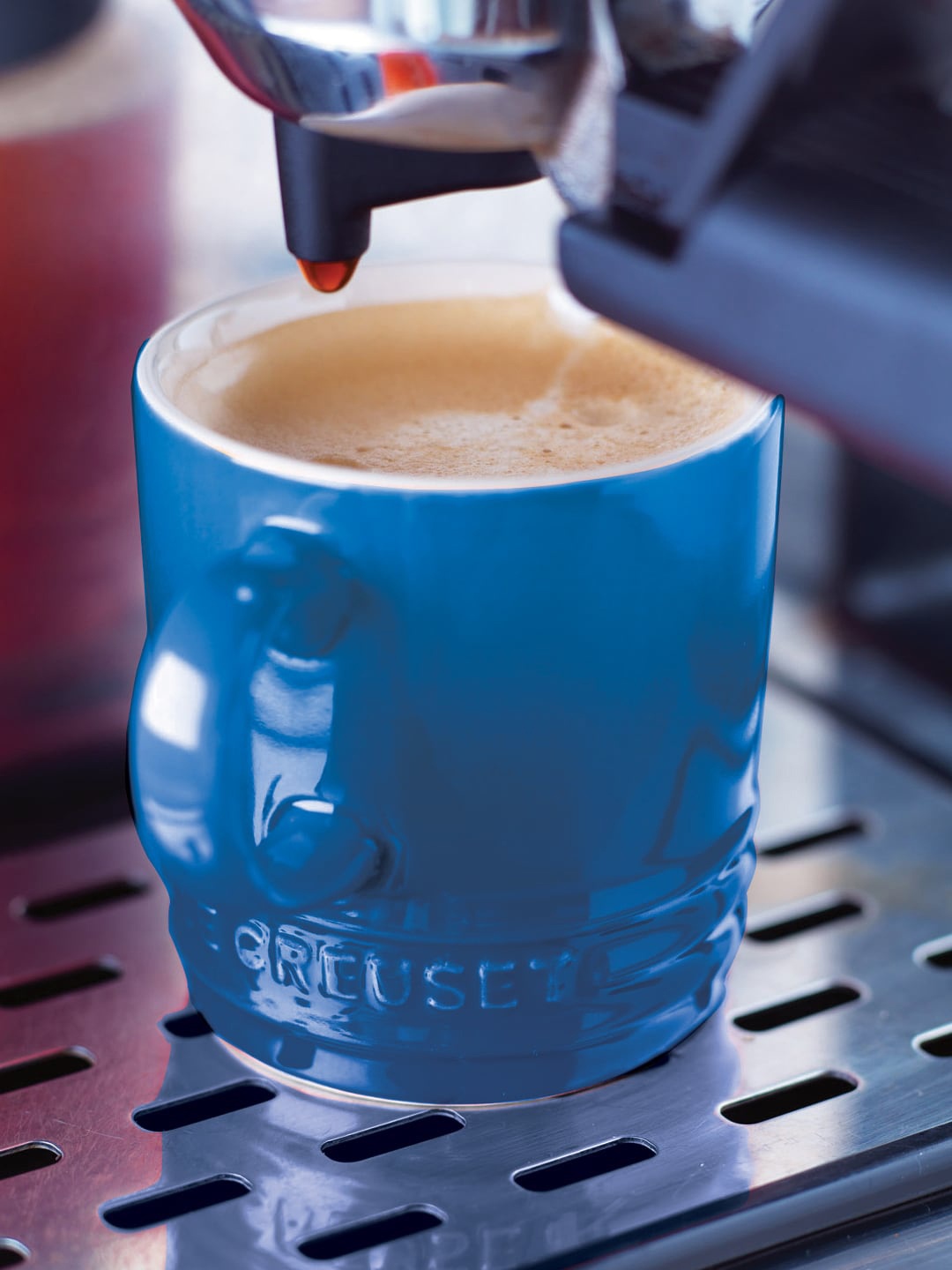 

LE CREUSET Blue Solid Stoneware Glossy Espresso Mug