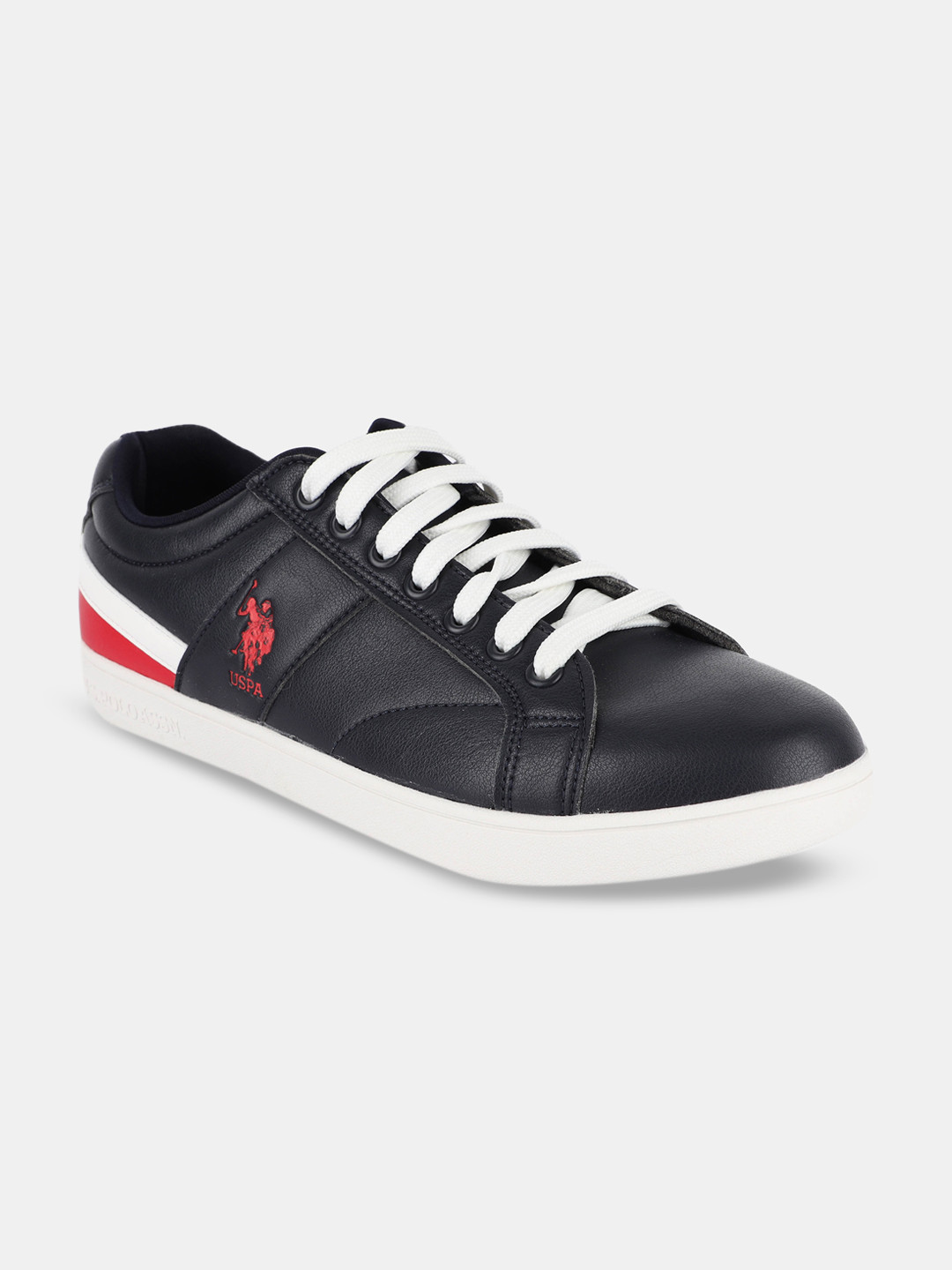 

U S Polo Assn Men Navy Blue PU Sneakers