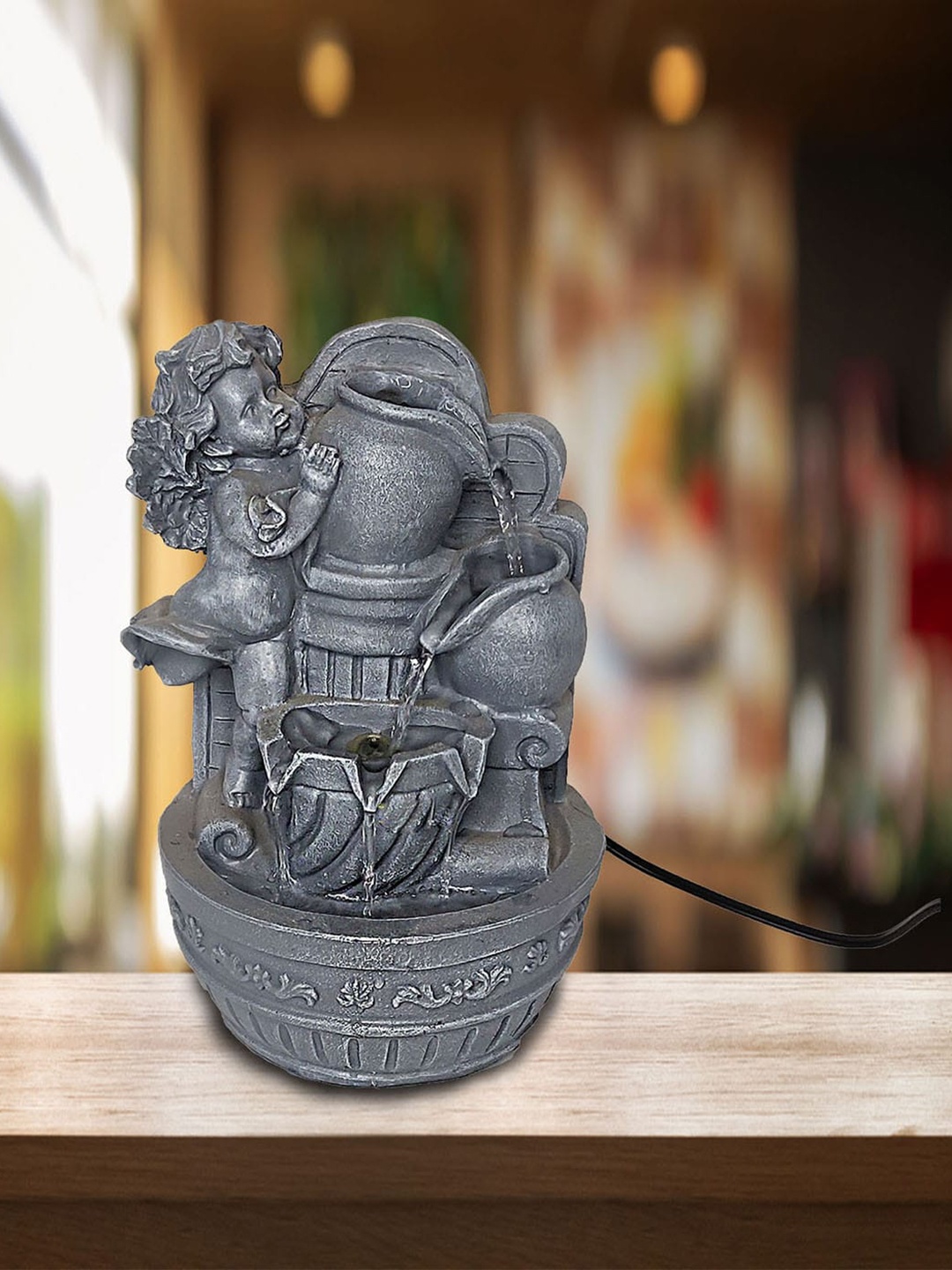 

Wonderland Grey Resin Indoor Fountain