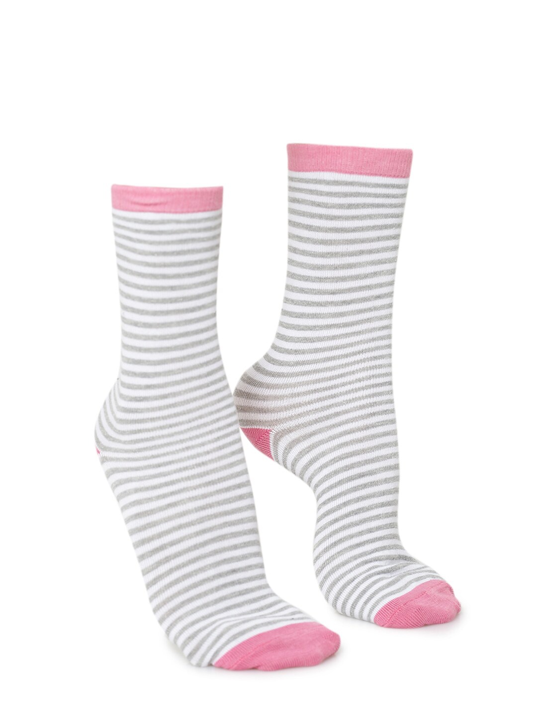 

FOREVER 21 Women Pack Of 3 Calf-Length Socks, Pink