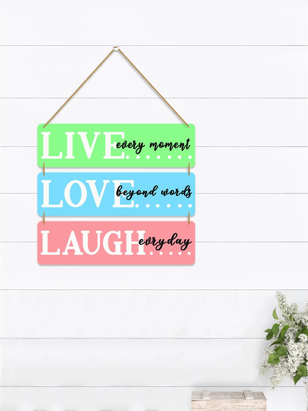 

Art Street Green & Blue Live Love Laugh Wall Decor