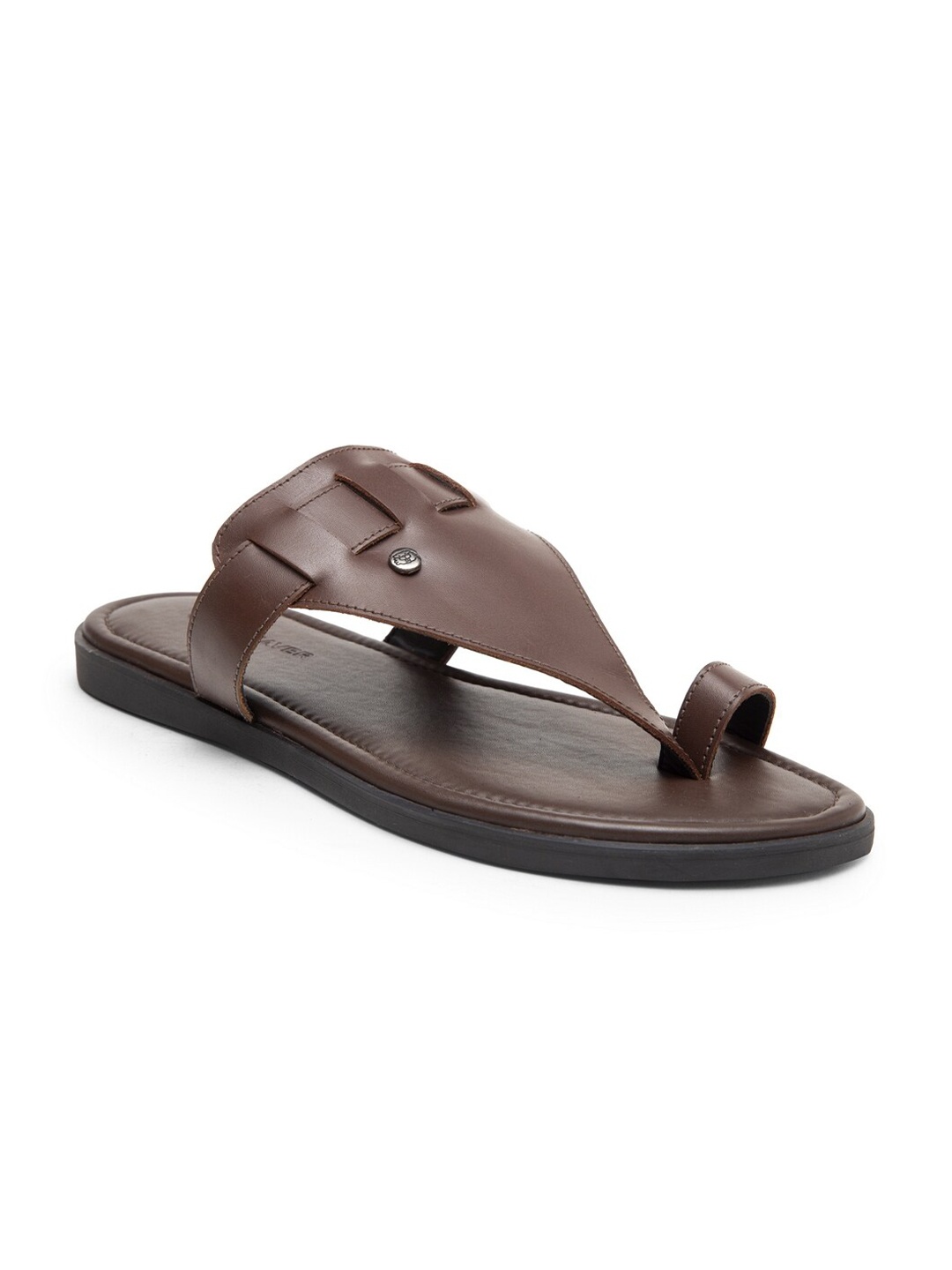 

BEAVER Men Brown Leather Comfort Sandals