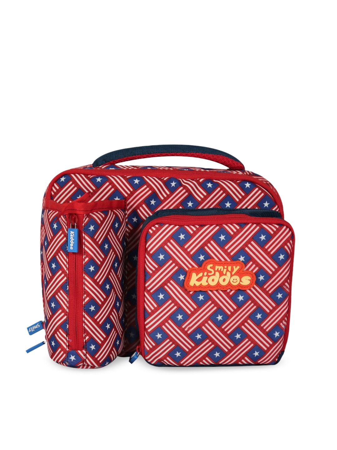 

Smily Kiddos Kids Red & Blue American Hero Theme Printed Lunch Bag