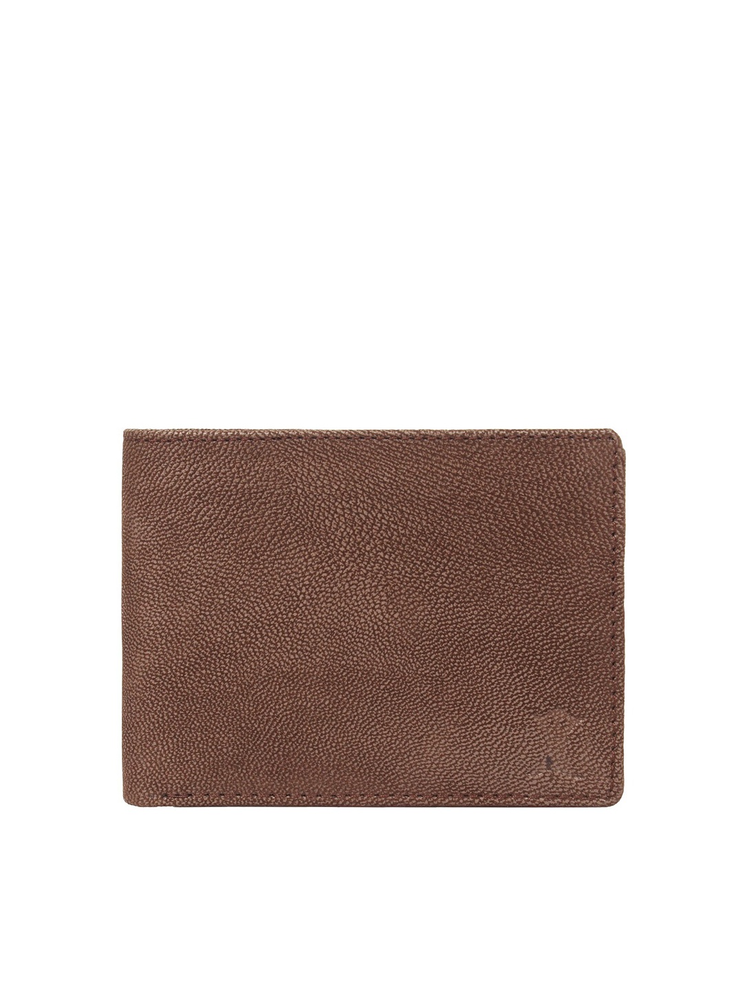 

Creature Men Brown Textured PU Two Fold Wallet