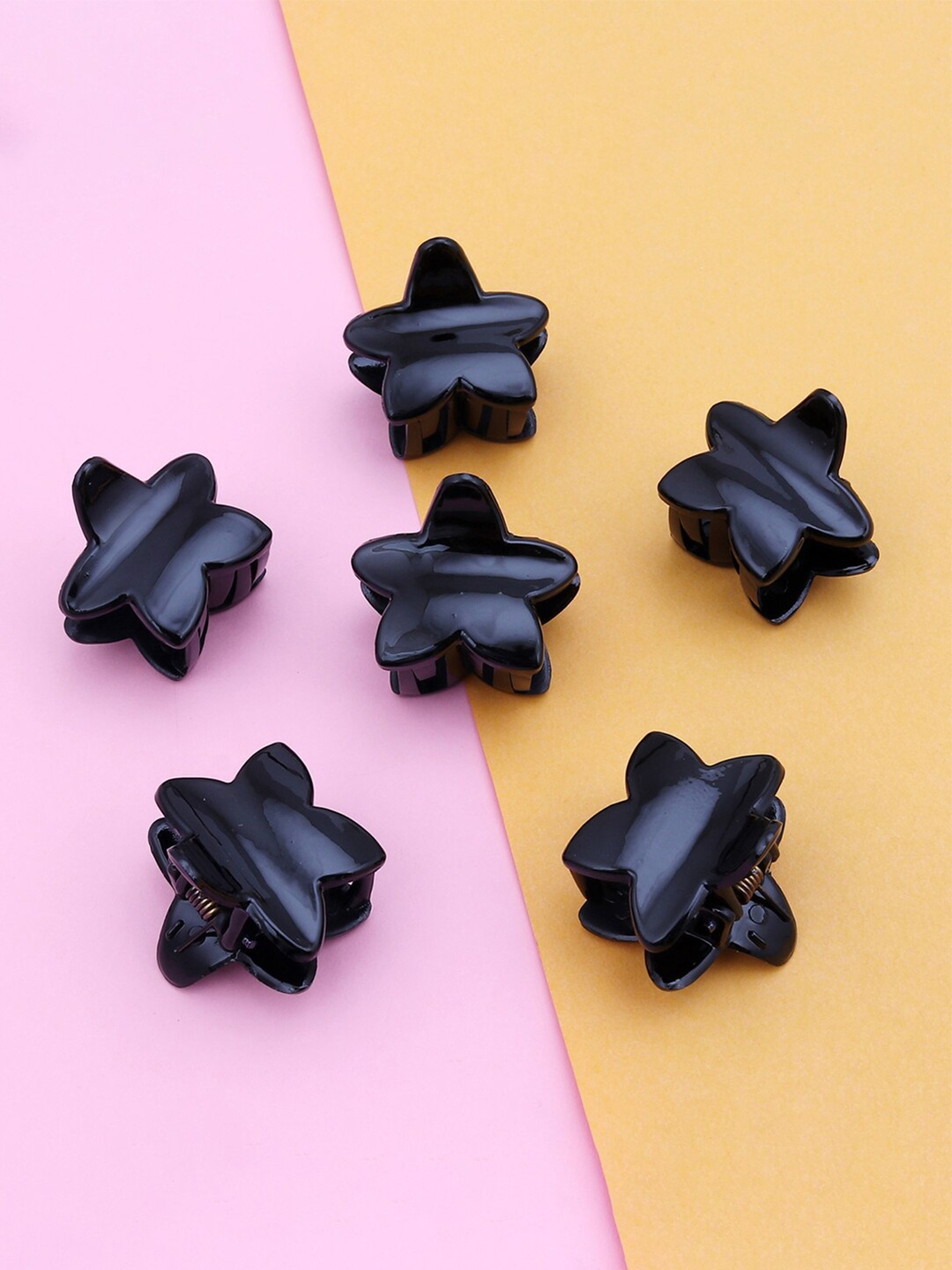 Sukkhi Women Black Set of 6 Claw Clip