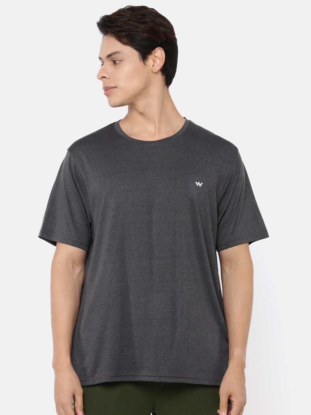 

Wildcraft Men Grey Solid T-shirt