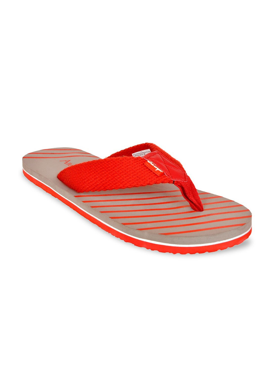 

Allen Cooper Men Grey & Orange Slip-On