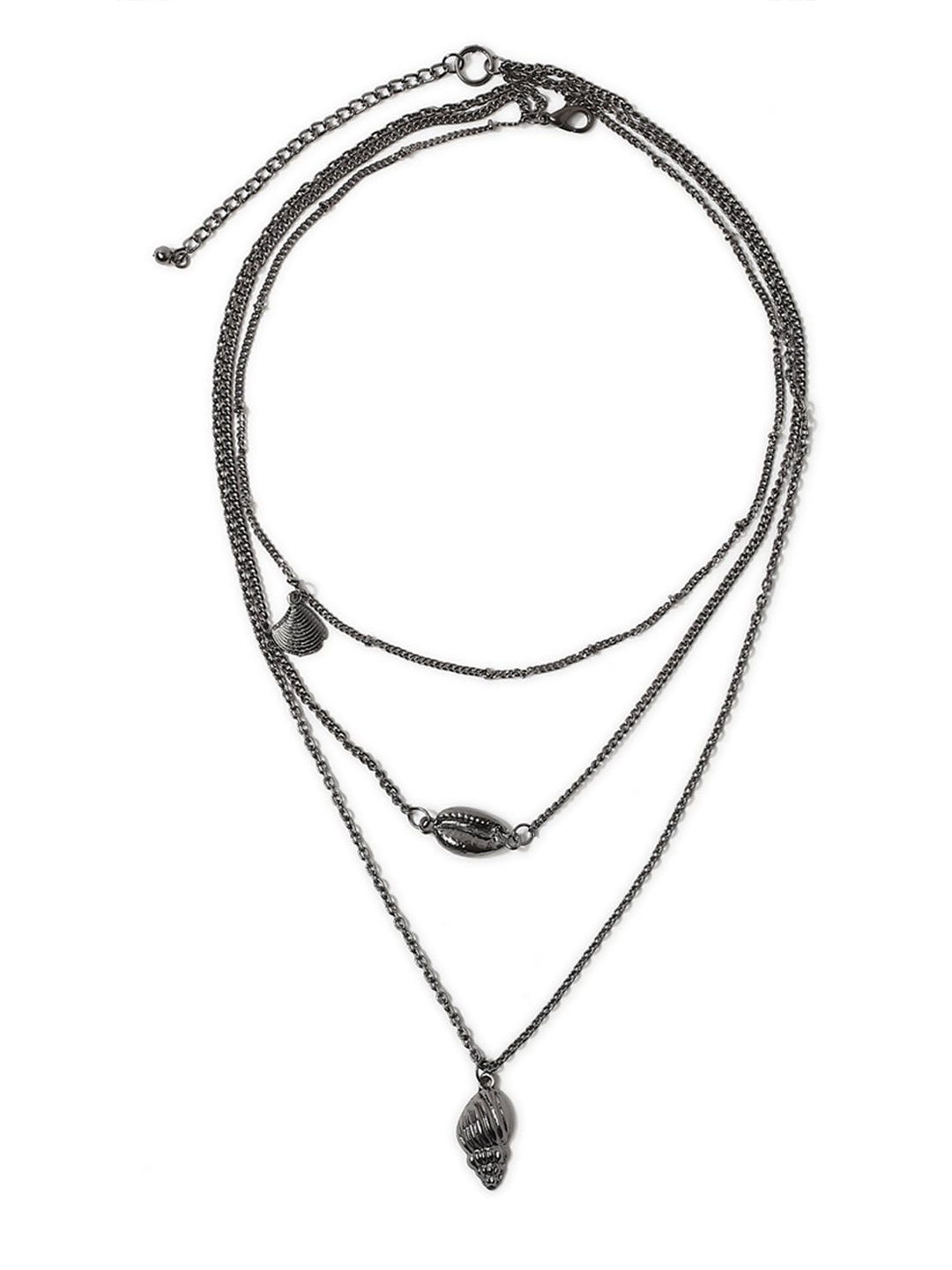 FOREVER 21 Grey Layered Necklace
