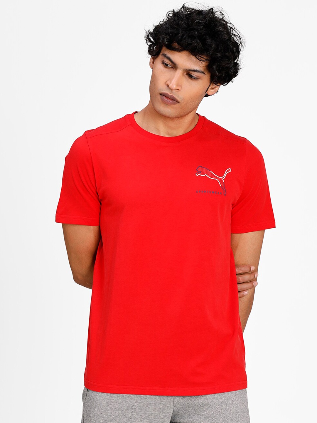 

Puma Men Red Printed T-shirt