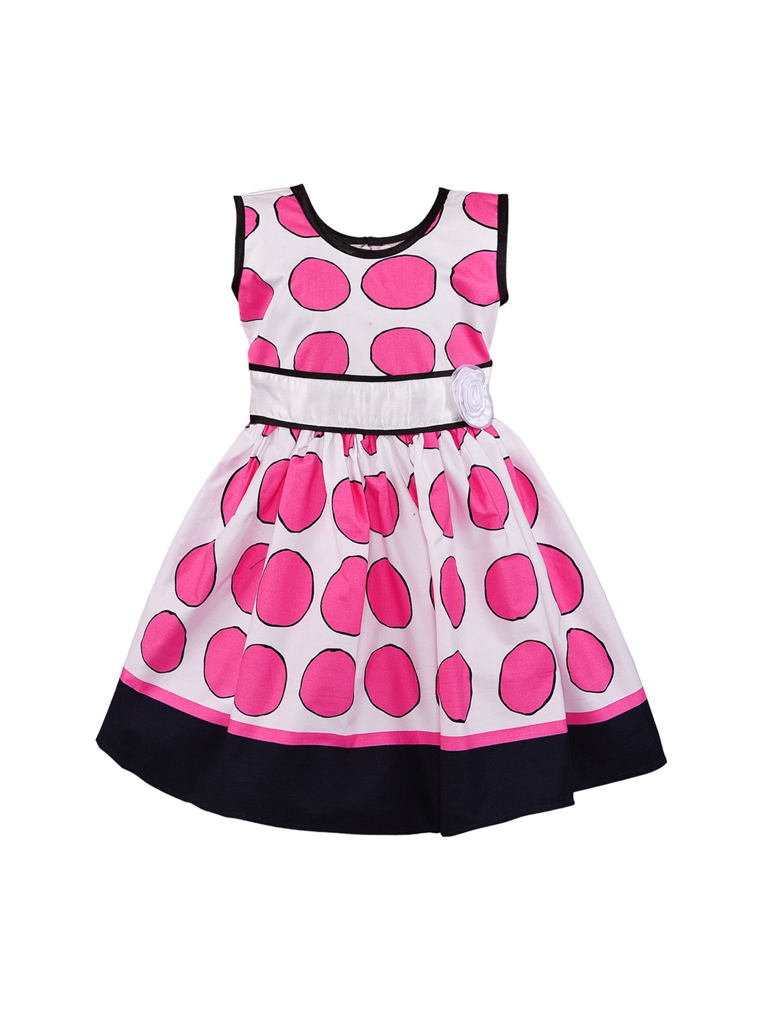 

Wish Karo Girls Pink & White Dress