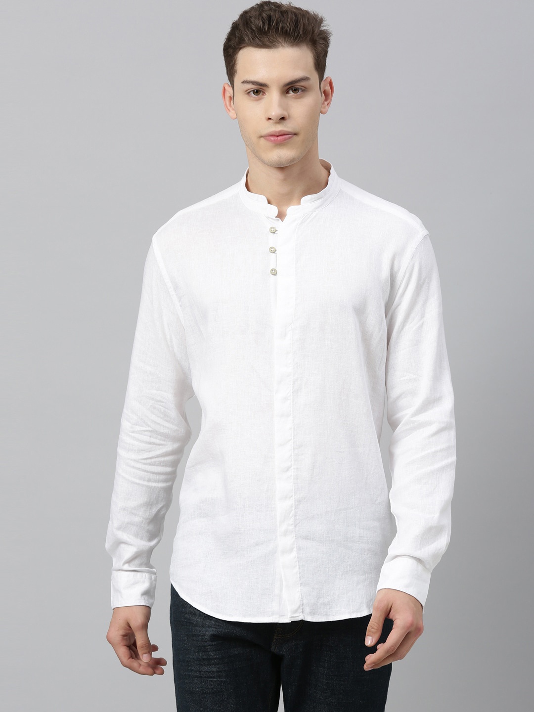 

RARE RABBIT Men White Casual Shirt