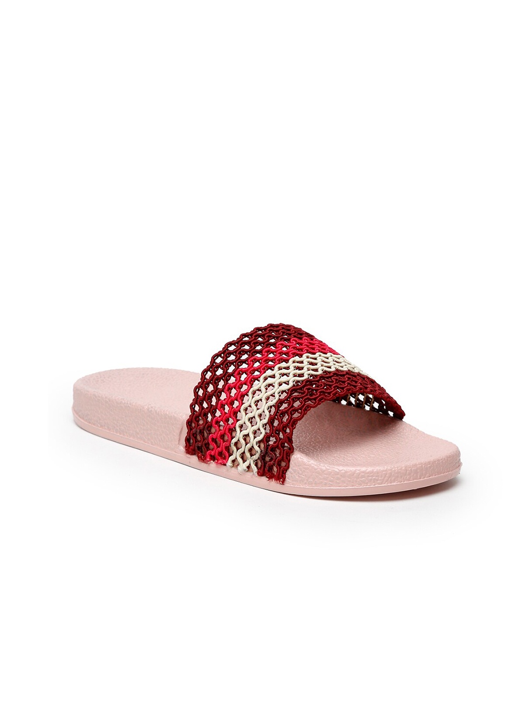 

Misto Women Maroon & Pink Sliders