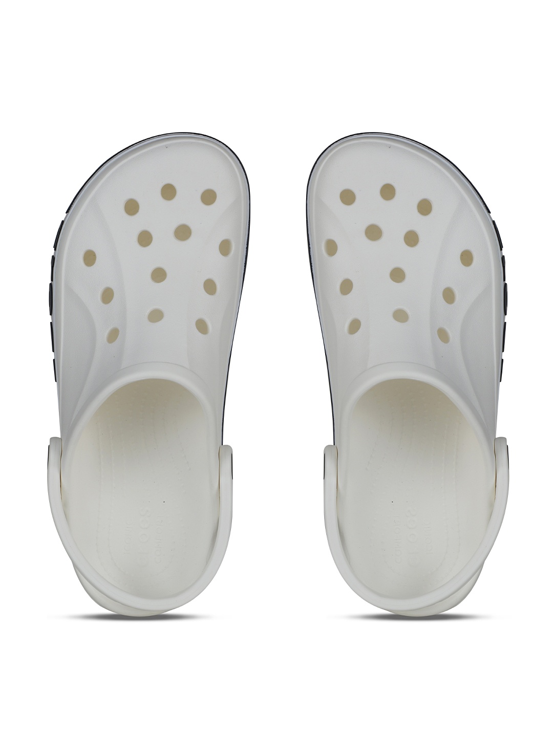 

Crocs White & Black Croslite Clogs