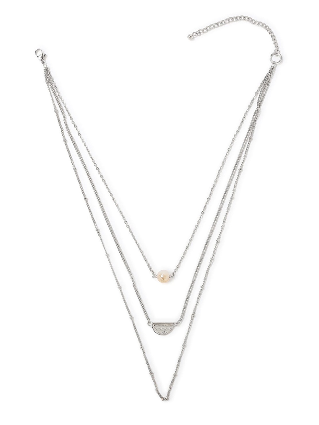 

FOREVER 21 Silver-Plated Layered Chain