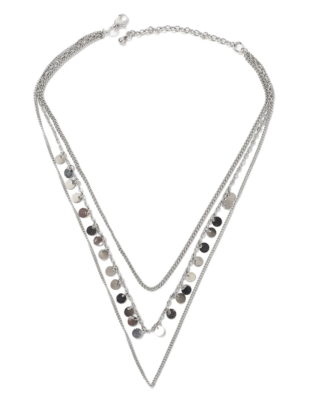 

FOREVER 21 Silver Layered Chain